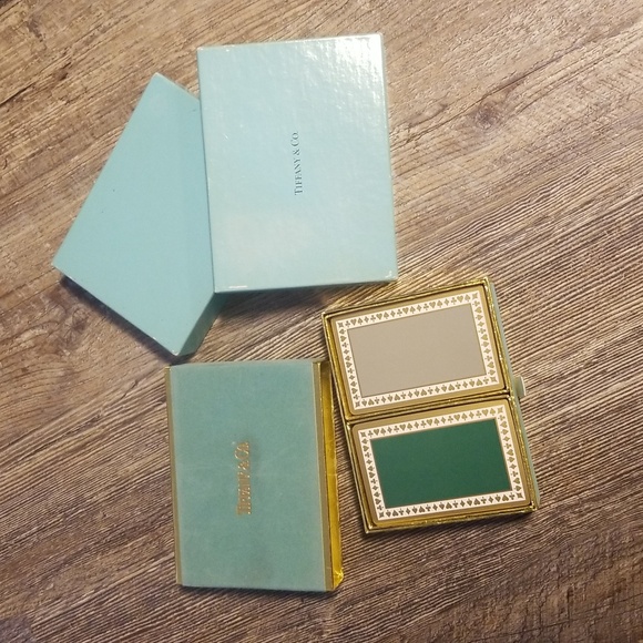 Tiffany & Co. Double Deck of Playing Cards Tiffany Blue Green Grey Velvet Box - Picture 16 of 16